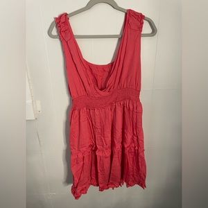 red/pink summer dress